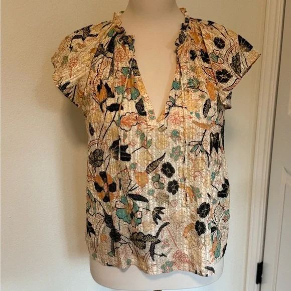 Ulla Johnson Cleo Flora Print Women's Top - Picture 4 of 13